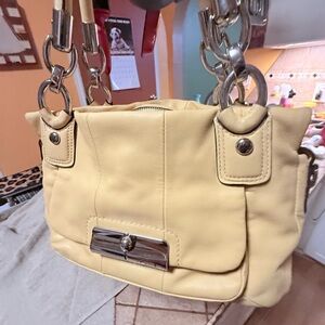 Yellow Coach Kristin Hobo Shoulder Bag